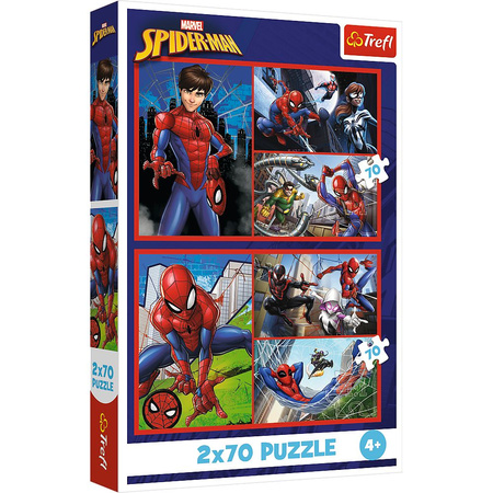 Puzzle Marvel 2x70 Pajęcze historie