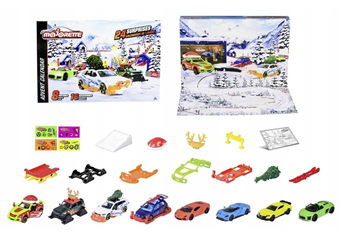 Kalendarz adwentowy Majorette samochodziki resoraki metalowe