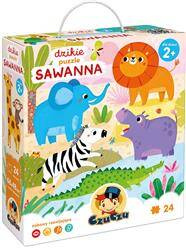 Dzikie puzzle 24 elem Sawanna