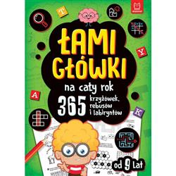 Łamigłówki na cały rok. 365 krzyżówek, rebusów i labiryntów (zielona)
