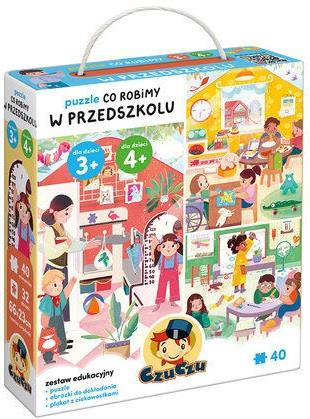 CzuCzu Puzzle Co robimy w przedszkolu 3+ 4+