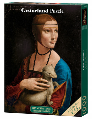 Puzzle 1000 elem. Da Vinci Dama z łasiczką