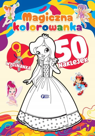 Kolorowanka magiczna. 50 naklejek