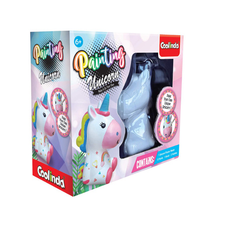 Zestaw kreatywny Strigo ,,Pokoloruj swoją figurkę" jednorożec