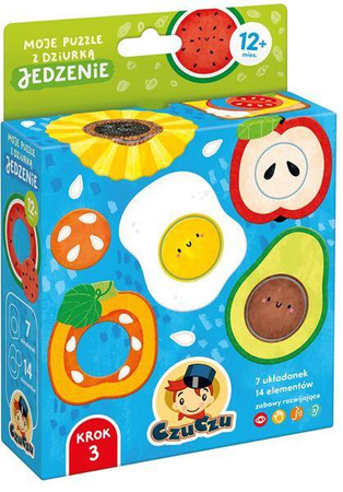 CzuCzu Moje puzzle z dziurką Jedzenie 12m+