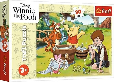Puzzle 30 Dzień z Puchatkiem. Kubuś Puchatek