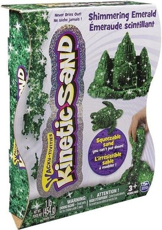 Kinetic Sand. Połyskujący piasek 454 zielony