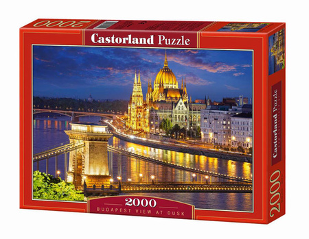 Puzzle 2000 Budapest view at dusk / Budapeszt o zmierzchu