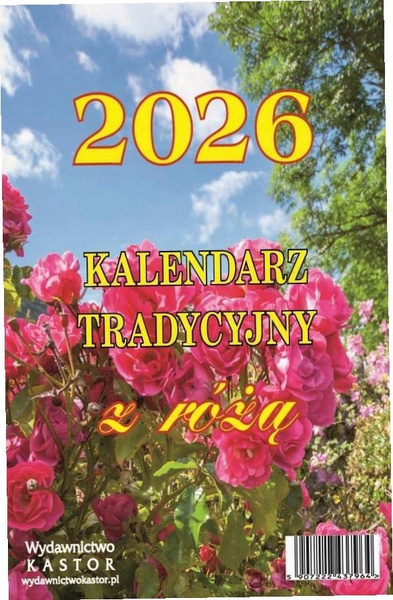 Kalendarz 2026 Kalendarz tradycyjny z różą