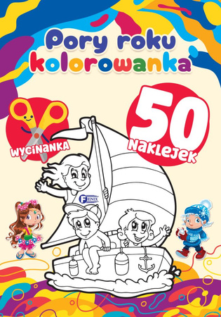 Kolorowanka pory roku 50 naklejek