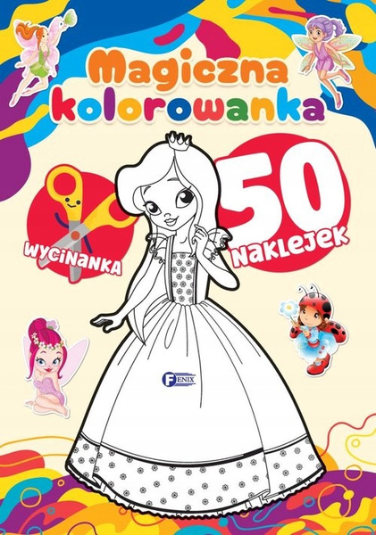 Kolorowanka magiczna. 50 naklejek