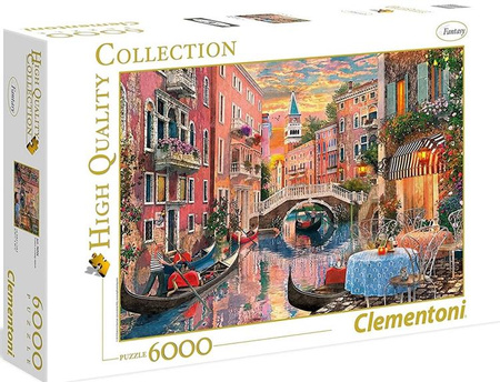 Puzzle 6000 HQ Venice Evening Sunset / Zachód słońca w Wenecji