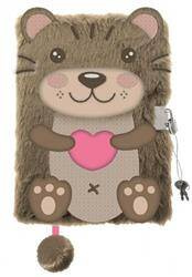 Pamiętnik z kłódką 3D włochacz MY LITTLE FRIEND OTTER