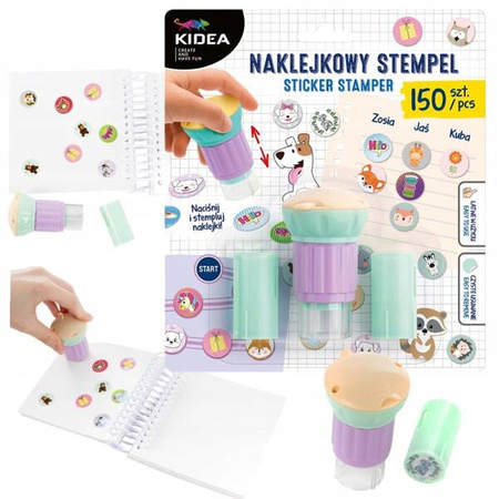 Naklejkowy stempel do ozdabiania stempelki naklejki 150 szt