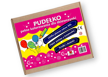 Zestaw książek Pudełko pełne kolorowania dla dziewczynki