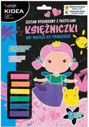 Zestaw rysunkowy z pastelami Księżniczki