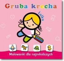 Gruba krecha. Lalka. Kolorowanka z grubym obrysem