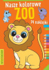 Nasze kolorowe zoo Kolorowanka z naklejkami