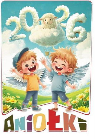 Kalendarz 2026 ścienny Aniołki ekonomiczny