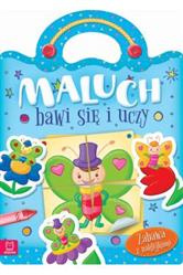 Maluch bawi się i uczy. Zabawa z naklejkami