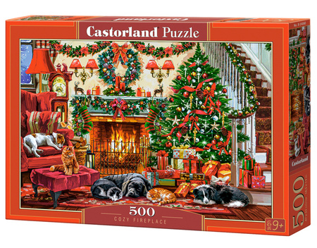 Puzzle 500 Cozy Fireplace / Przytulność kominka