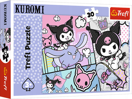 Puzzle 30 elem Zabawy z Kuromi