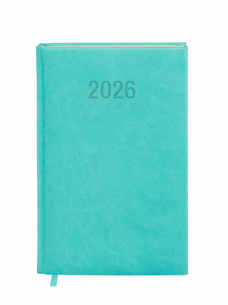 Kalendarz książkowy A6 2026 Colorfix tygodniowy turkusowy