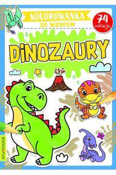 Kolorowanka ze wzorem Dinozaury