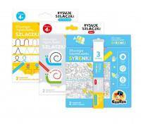 Zestaw 3 rysowanek 4+ Syrenki, Szlaczki