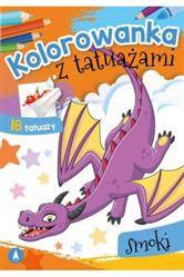 Kolorowanka z tatuażami. Smoki