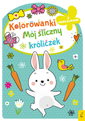 Kolorowanka z wykrojnikiem. Mój śliczny króliczek