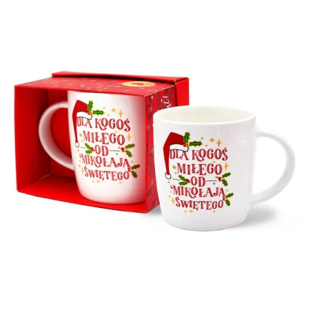 Kubek świąteczny "Dla kogoś miłego od Mikołaja świętego" TOP-028