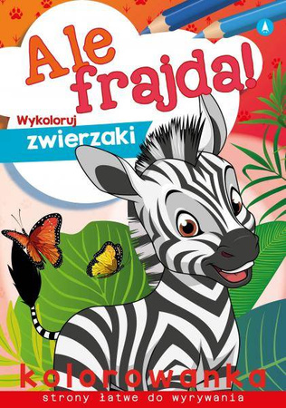 Ale frajda! Wykoloruj zwierzaki. Kolorowanka