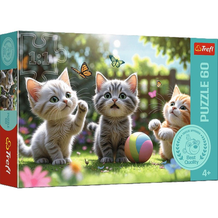 Puzzle 60 el. Trzy kociaki 17412