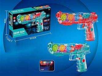 Pistolet przezroczysty światło dźwięk