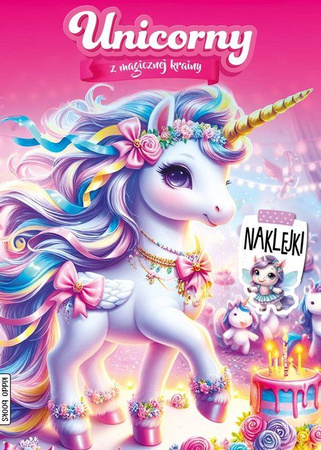 Unicorny z magicznej krainy + naklejki