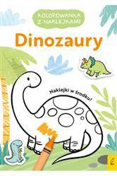Kolorowanka z naklejkami. Dinozaury