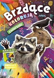 Brzdące kolorują. Zwierzaki + naklejki świecące w ciemności