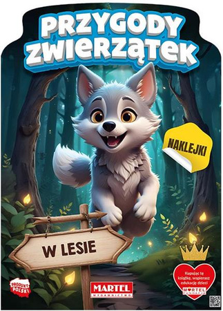 Kolorowanka z naklejkami Przygody zwierzątek w lesie