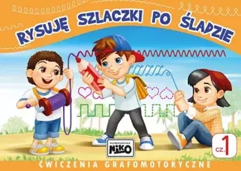 Rysuję szlaczki po śladzie. Ćwiczenia część 1