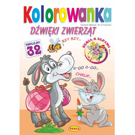 Kolorowanka dźwięki zwierząt
