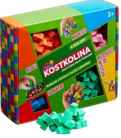 Kostkolina 4 kolory zielona