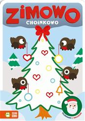 Zimowo choinkowo. Kolorowanki z naklejkami. Zimowo