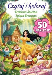 Czytaj i koloruj 50 NAKLEJEK Królewna Śnieżka / Śpiąca Królewna