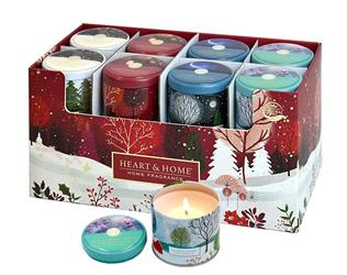 Zapachowa świeca w puszce - mrożone jagody i cytryna SZP-004 BN