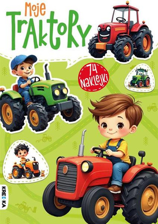 Moje traktory. Kolorowanka z naklejkami