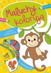 Maluchy kolorują. Dzikie zwierzęta. Kolorowanka