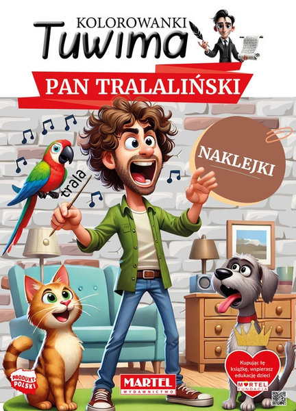 Kolorowanka Tuwima. Pan Tralaliński z naklejkami