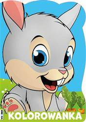 Kolorowanka wykrojnik Zajączek