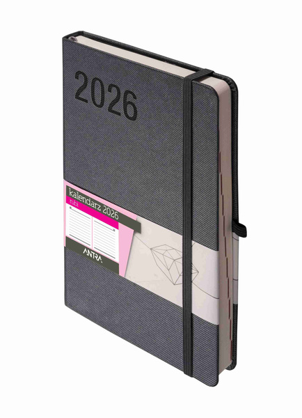 Kalendarz 2026 Sakura A5 DNS czarny